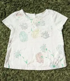 baby GAP ベビーギャップ 半袖Tシャツ 花柄 ホワイト 80cmのサムネイル