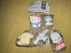 サンリオキャラクターズふわふわフロッキーマスコット 5種コンプ