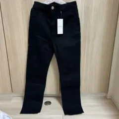 Lycee mine. ブラックスリムフィットパンツ　140