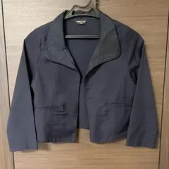 COMME CA ISM ショート丈ジャケット 130A ネイビー ボレロ