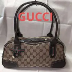 中古 GUCCI グッチ プリンシーミニボストンバッグ リボン ボストンバッグ