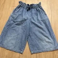 デニム風　ガウチョパンツ