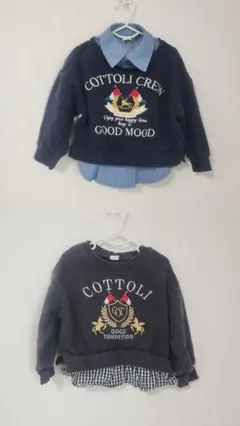【バースデイ】COTTOLI トレーナー 100cm【セット販売】
