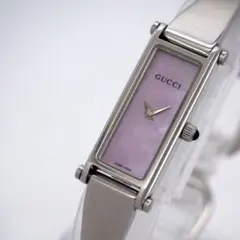 528 稼動 GUCCI 時計 箱付き レディース　ピンク　 シェル 1500Lのサムネイル