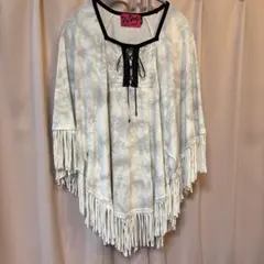 Dig Deep フリンジ付きタイダイトップス M