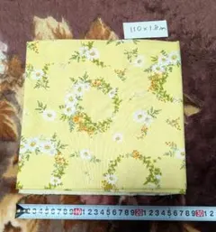 シーチング生地　マーガレット　花柄　1.8m　イエロー