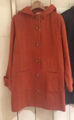 アングリッド フーデッドコート　オレンジ　サイズS