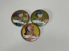 忍たま乱太郎　茶屋　伊作　留三郎　山田先生　缶バッジ