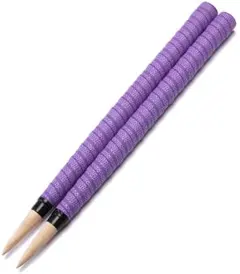 太鼓の達人マイバチ テーパー魔改造 木製バット素材 アオダモ 反発大35cm紫