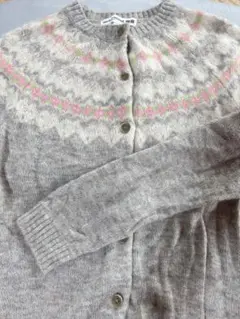 ジャガード　UNIQLO ユニクロイネスコラボカーディガンM