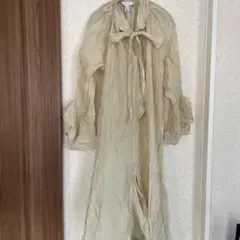 H&M EDITION ベージュ長袖シャツワンピース S