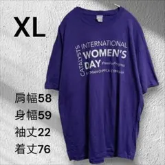 海外古着 Tシャツ ポートアンドカンパニー パープル XL