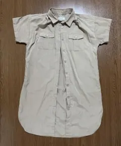 【BackNumber120cm】ベージュ ロングスリーブシャツ ポッケ付き