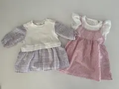 【9/14出品停止】2枚セット ロンパース ワンピース 70 95