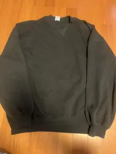 90s RUSSELL ブラック スウェット　ラッセル　無地　USA製