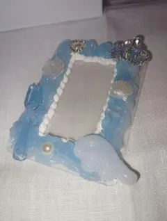 水色硬質ケースカード入れ