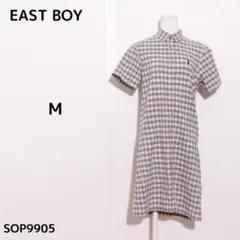 EAST BOY チェック柄 半袖ワンピース M
