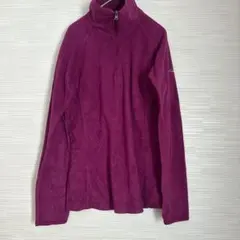 Columbia 【S】ジップアップフリース ハーフジップアップ パープル紫