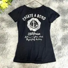 【CAPARANCA】プリントTシャツ 半袖 Мサイズ　黒