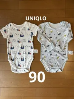 UNIQLO ミッフィー　90 ロンパース2点セット 半袖　長袖