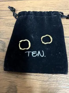 ★SV925使用 収納袋付き★テン TEN. ペアーピアスGDのサムネイル