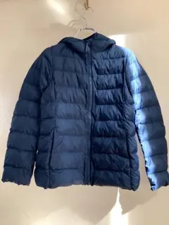 UNIQLO ネイビー フード付き 中綿コート 150cm