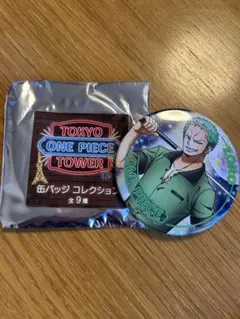 ONE PIECE ゾロ　缶バッジ TOKYO TOWER ワンピース