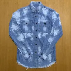 BLUE BLUE ブルーブルー シャンブレーシャツ サイズ1 美品のサムネイル