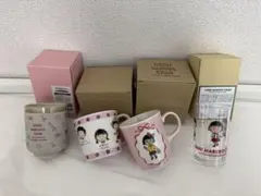 ちびまる子ちゃん 食器 まとめ売り マグカップ 湯のみ グラス 箱付き