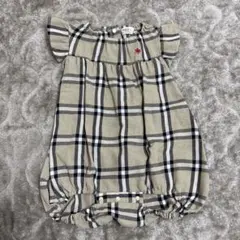 POLO Babyチェック柄ロンパース 80