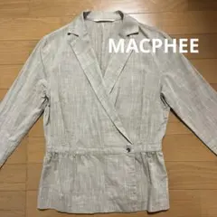 MACPHEE テーラードジャケット ブラウス　ベージュ