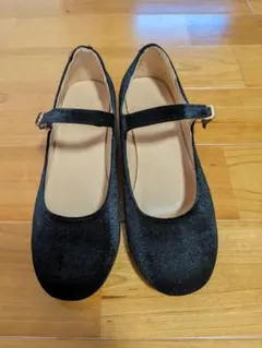 パンプス　黒　24センチ　3.5センチヒール