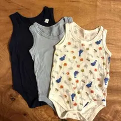 夏用　ベビー肌着 メッシュ　袖なし　3枚セット サイズ70cm