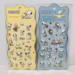 【2パックセット】スヌーピーキャラクターシール ぷくぷくシール ぷっくりシール