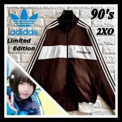◆あのちゃん同型・異配色／超ビッグサイズ◆00sアディダス ジャージ 焦茶×乳白