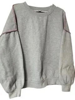 グレー バルーンスリーブ スウェット