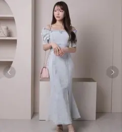 LIPSERVICE 2wayショルダーデニムマーメイドワンピース