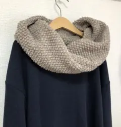 ひとみ様☆check&stripe☆ぽこぽこウールのスヌード くるみ他2点