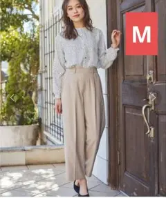 ドレスキップ 洗えるセンタープレスワイドパンツ マシンウォッシャブル