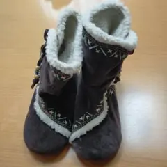 KP kids stuff ダークブラウン スエードブーツ　17cm