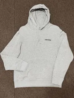 CONVERSE グレー フード付きパーカー Lサイズ