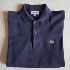 LACOSTE ラコステ ポロシャツ 長袖 ネイビー FR3 フランス企画
