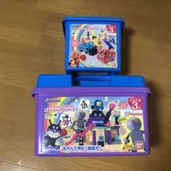 バイキンじょう　だだんだん　のりもの　バケツ　ブロック　セット　アンパンマン