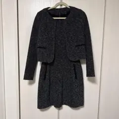 theory ノーカラージャケットとワンピースセット