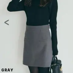 ベースメントオンライン　スカートショートパンツ　スカショーパン　グレー　M