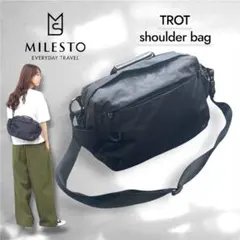 未使用級美品✨ MILESTO ミレスト TROT ショルダーバッグブラックのサムネイル