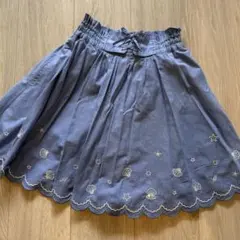 メゾピアノジュニア　スカート　シェル柄　キュロット　150 インパン付きのサムネイル