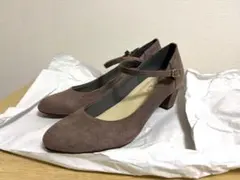 ルタロン　ベルト付きパンプス　ブラウン　24.5cm 日本製のサムネイル