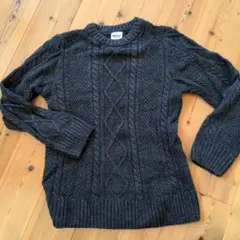 BREEZEニット　140　チャコールグレー