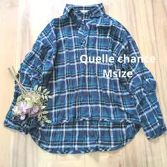 現品限り！　Quelle chance 　チェック柄　 長袖シャツ　Мサイズのサムネイル
